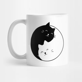 Yin Yang Cats Mug